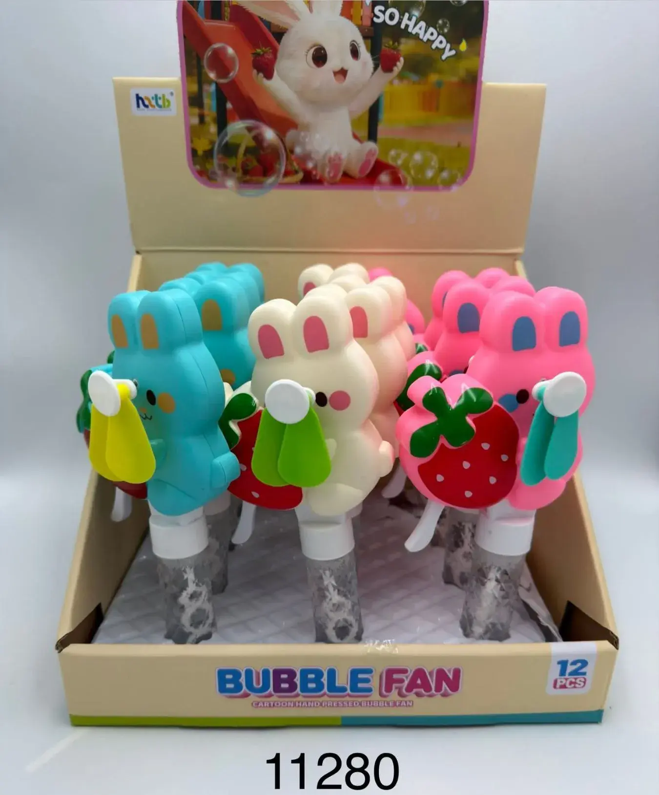 Bubble Fan Mini Wentylator Ręczny z Bankami Mydlanymi
