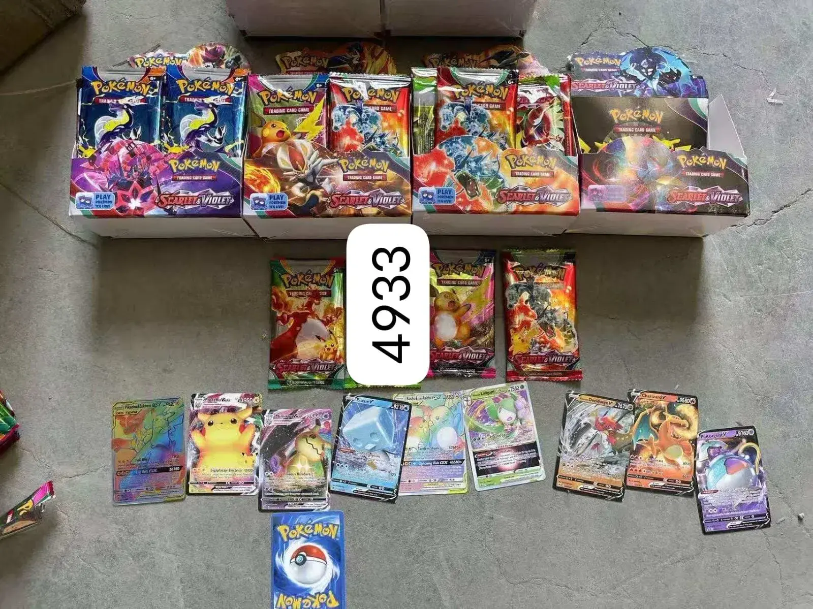 Karty Pokemon Skarlet & Viollet - Zestaw 12 Boosterów