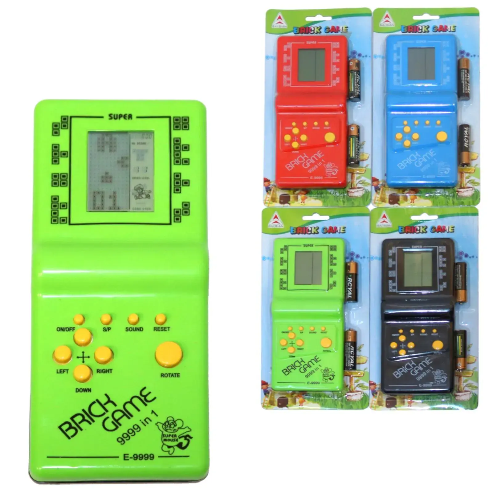 Brick Game 9999 w 1 konsola przenośna kolorowa