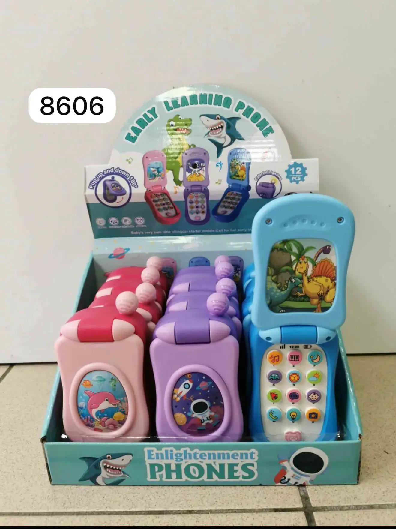 Mini zabawka telefon z dźwiękiem Early Learning Phones