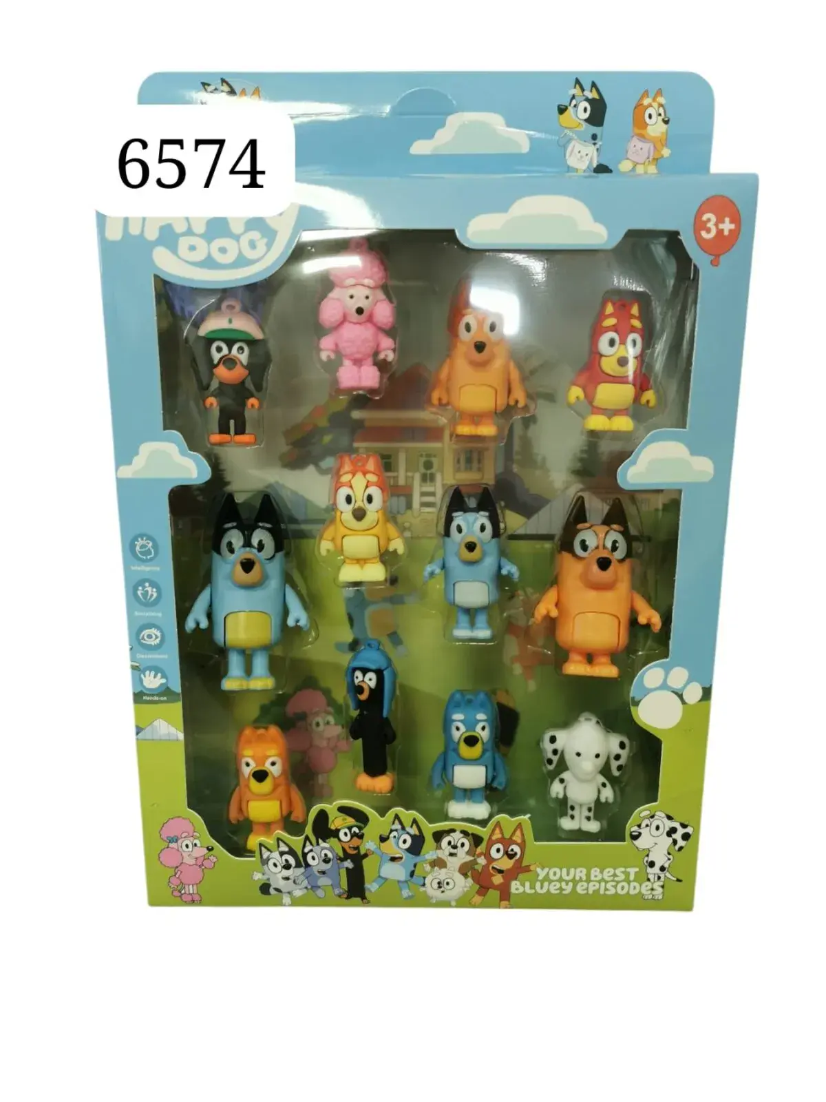Zestaw figurek Bluey 12 szt. dla dzieci 3+