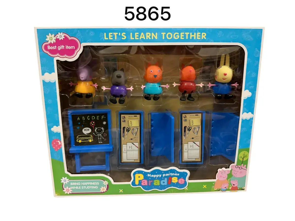 Peppa Pig Zestaw Edukacyjny Szkoła 5 Figurek 58865