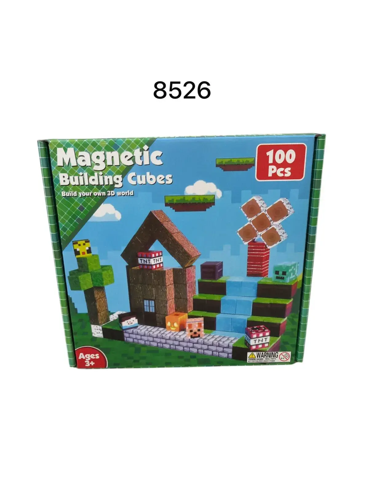Zestaw 100 Magnetic Building Cubes 8526
