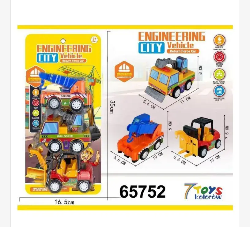 Zabawki Engineering City Vehicle 6 szt