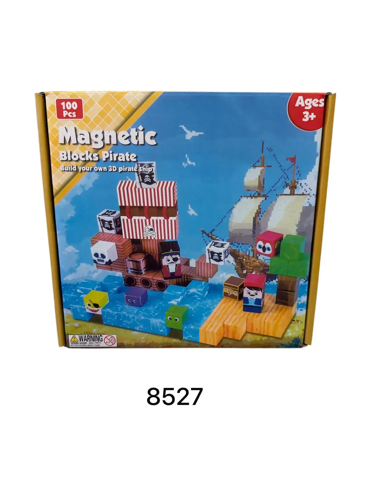 Zestaw klocków magnetycznych Pirate 100 pcs 3+