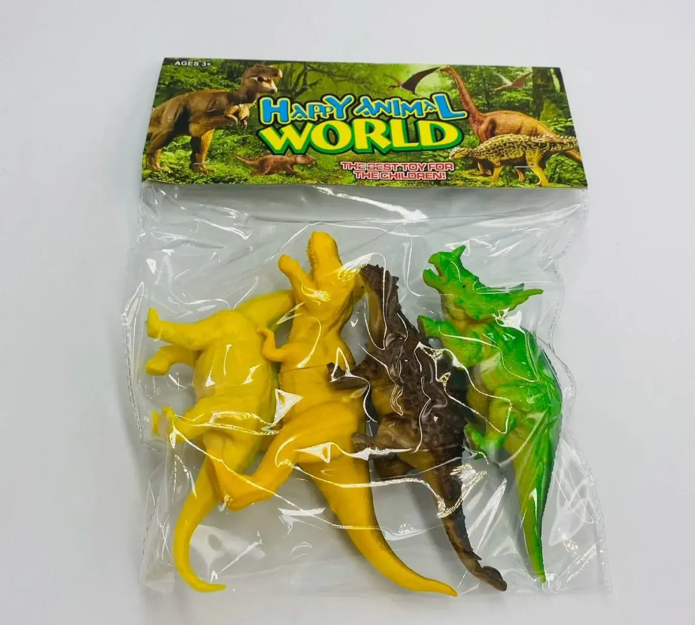 Zestaw figurek dinozaurów Mini Happy Animal World 3+