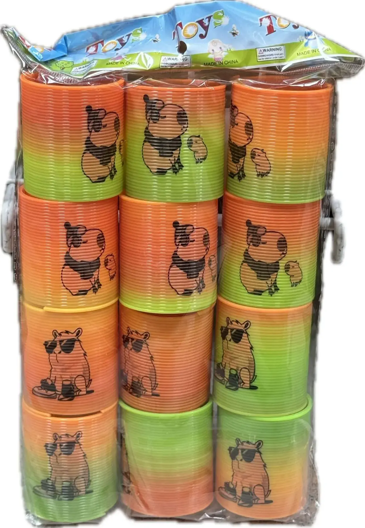 Kolorowa Sprężyna Slinki z Pandami