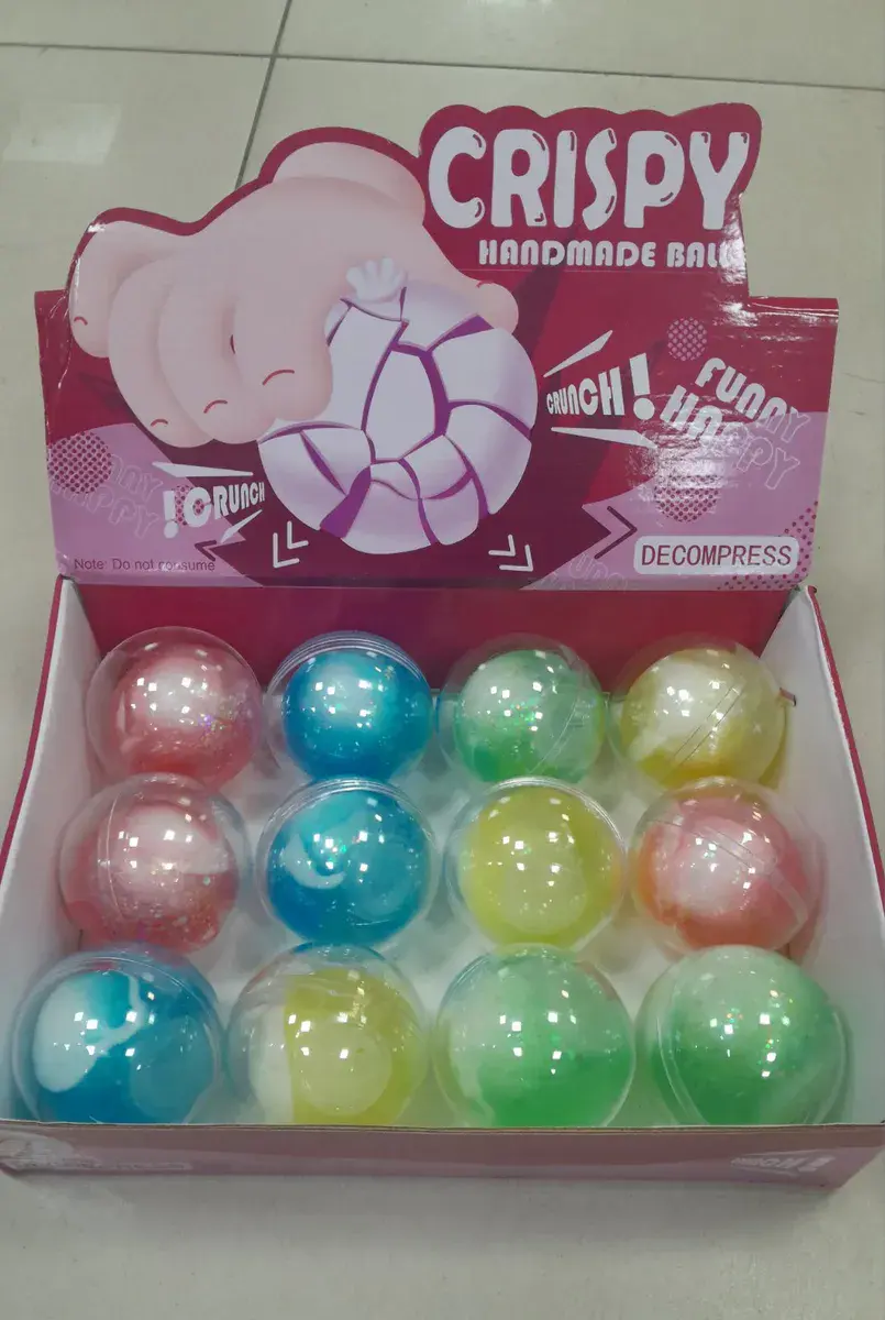Kule Antystresowe Crispy Handmade Ball Mix Kolorów 12 szt