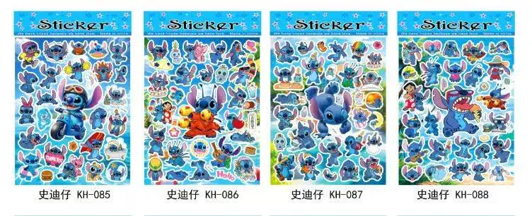 Naklejki Sticker Lilo & Stitch KH-085 do KH-088 niebieskie