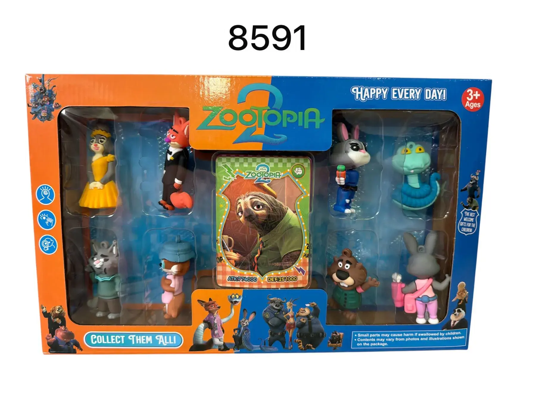 Zootopia Figurki Zestaw 8 szt + Karta 8591