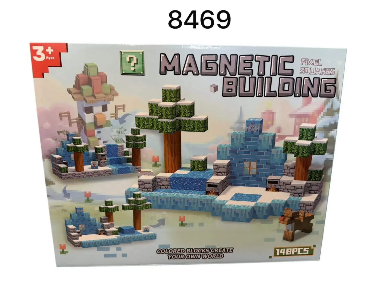 Zabawki Klocki Minecraft Magnetyczne 148PCS