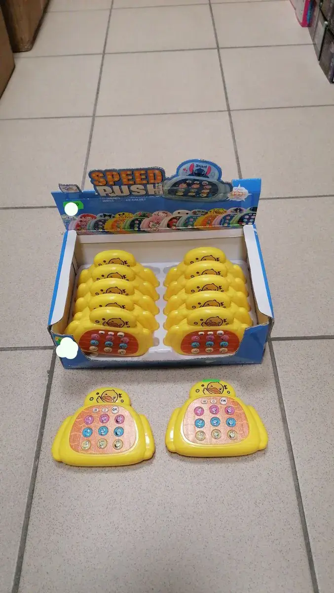 Żółta Zabawka Telefon Kaczka Speed Rush