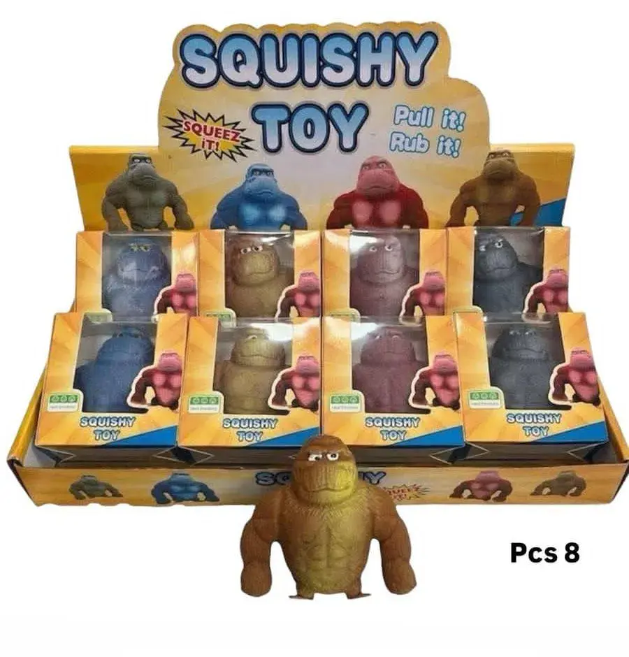 Zabawka Antystresowa Goryl Squishy Rozciągliwy 8 sztuk