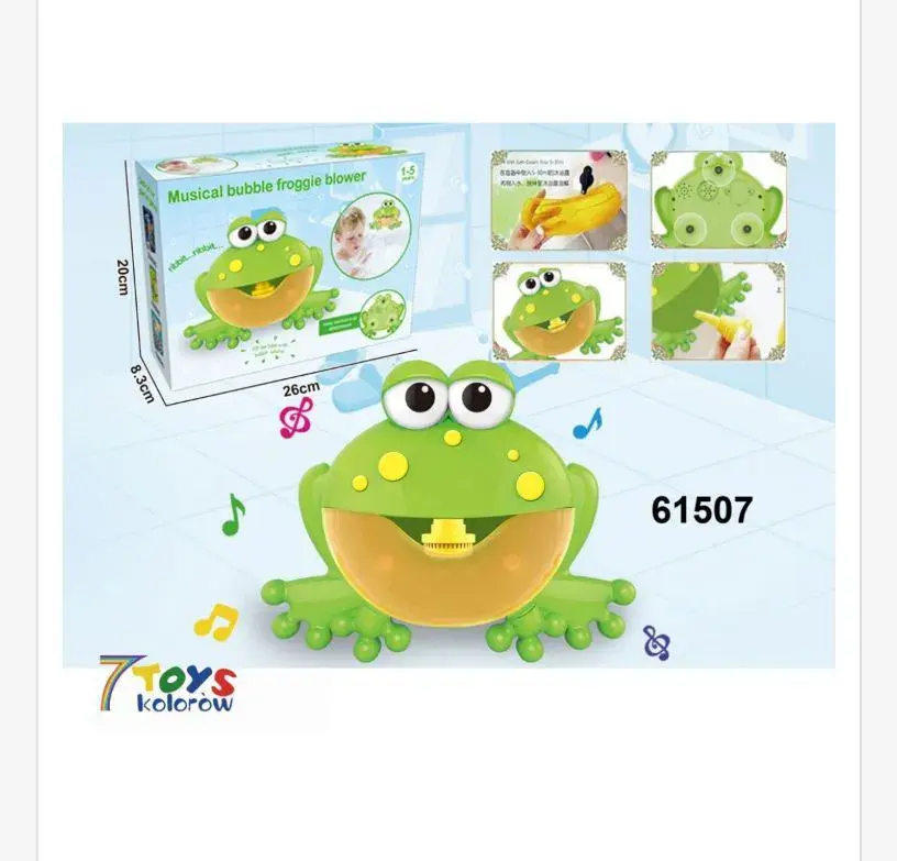 Zabawka dmuchawka Musical Bubble Froggie 20x26 cm
