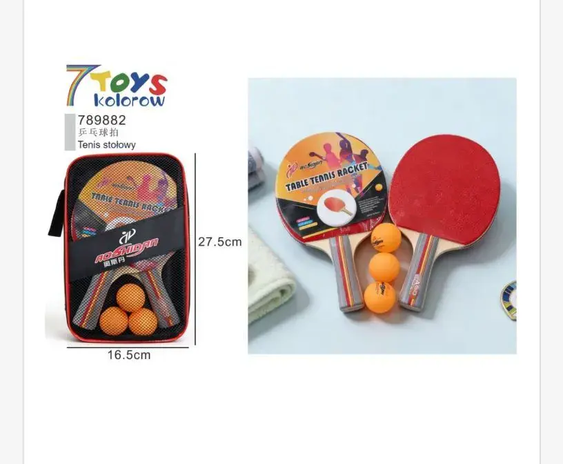 Zestaw Tenis Stołowy 7Toys Kolorowy 27.5x16.5cm