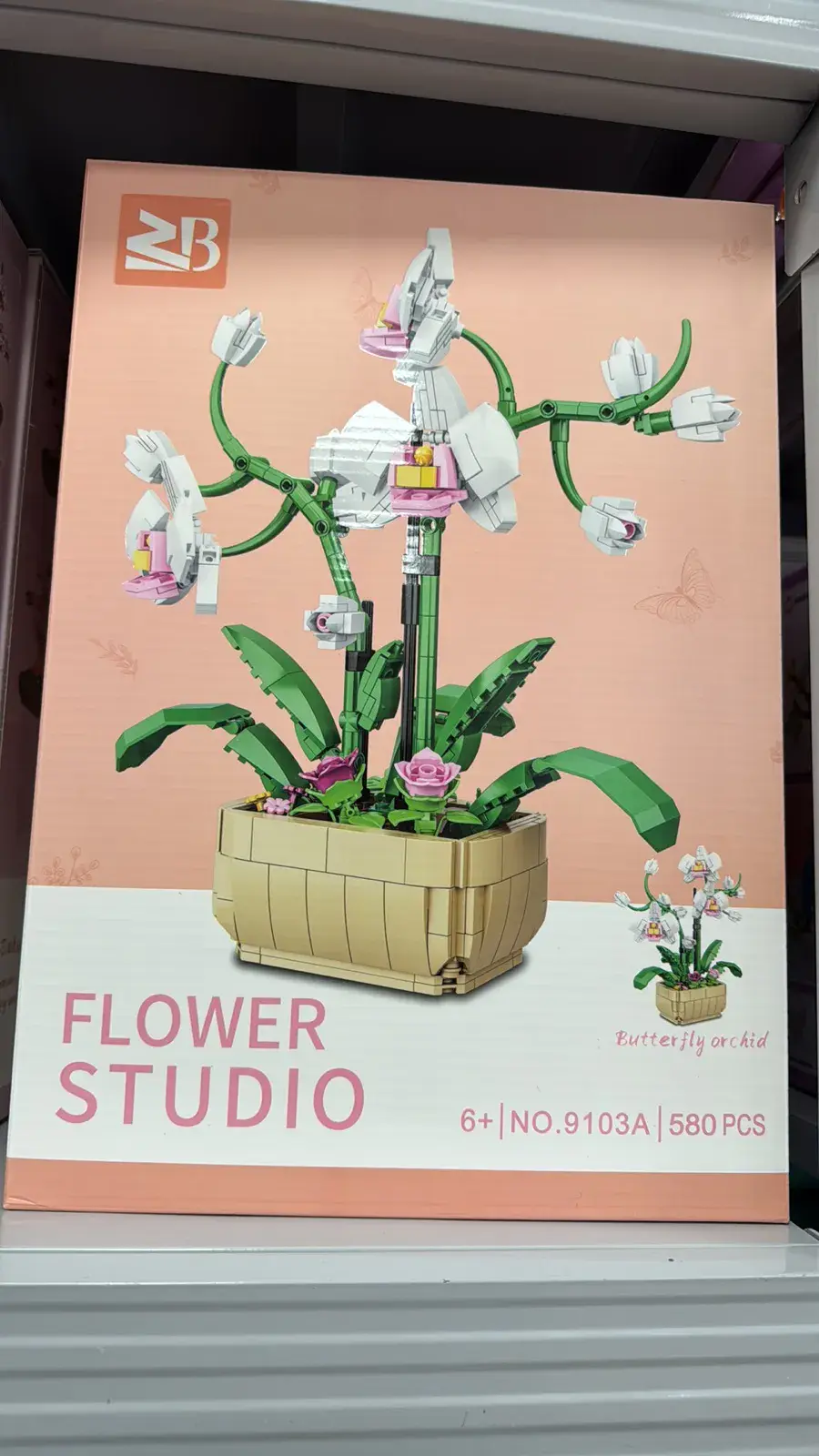 Klocki Kwiaty Orchidea 580PCS 6+