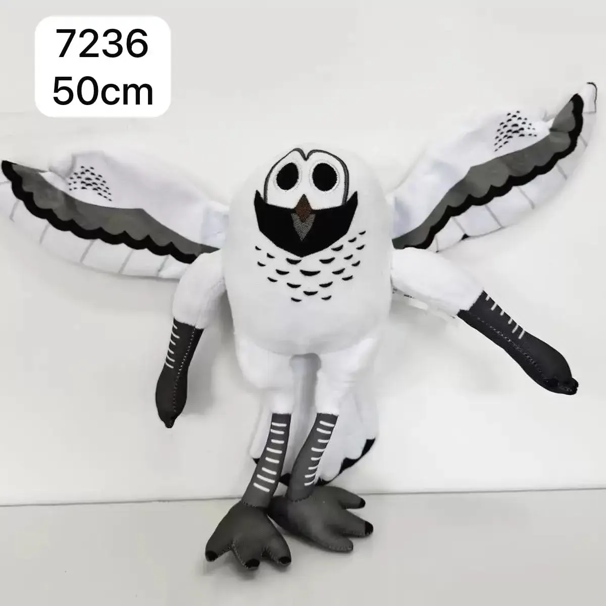 Maskotka Sowa Biała 50cm Pluszowa