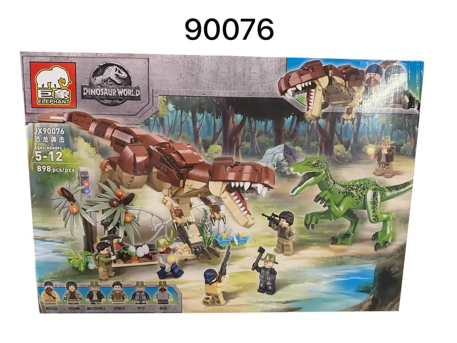 Zestaw klocków SBFJ Dinosaur World 900076 898PCS 5-12 lat