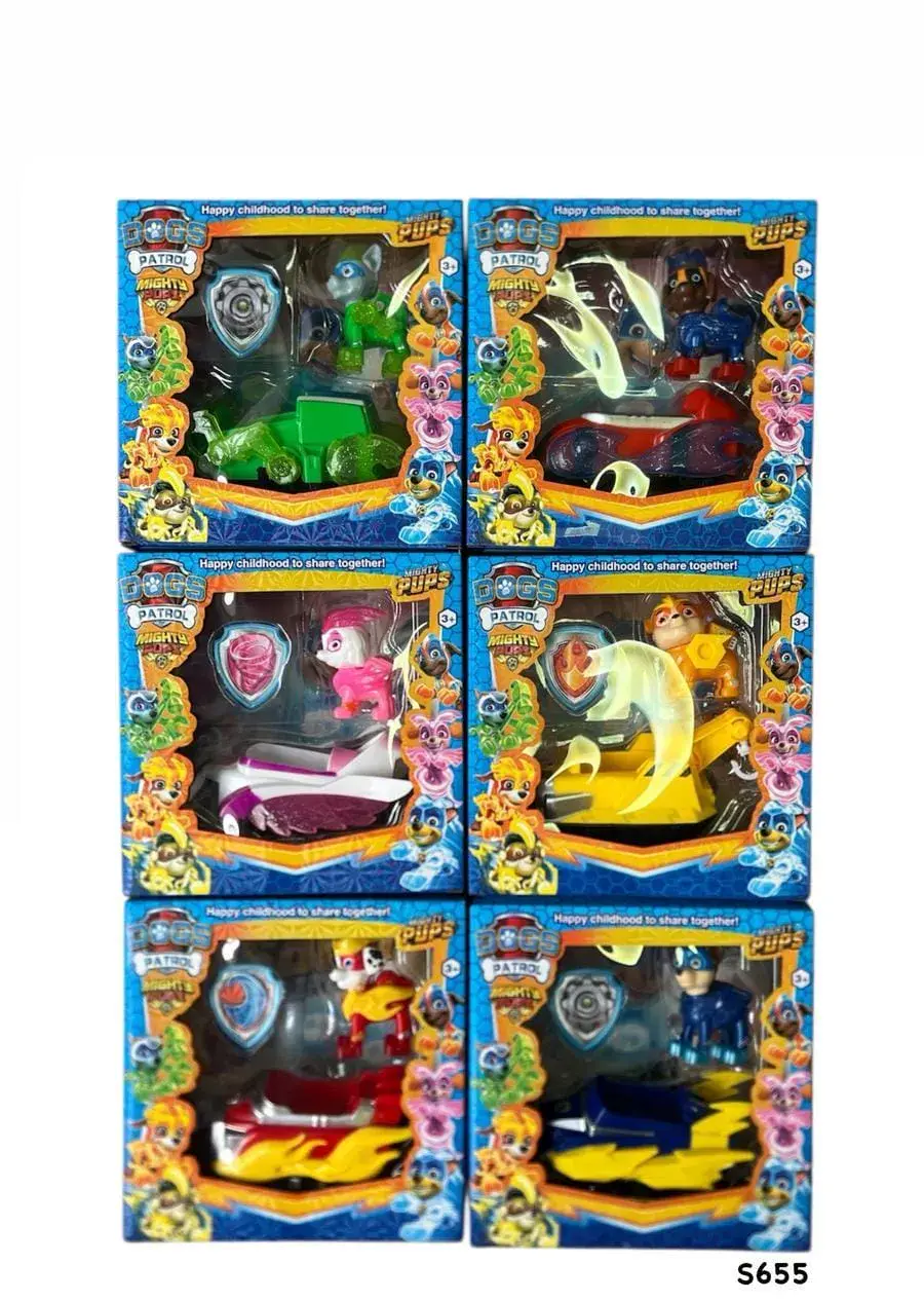 Zabawki Figurki Paw Patrol z pojazdami