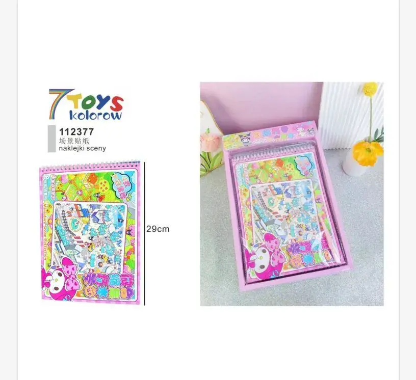 Zestaw naklejek scenicznych 7Toys kolorowy 29 cm