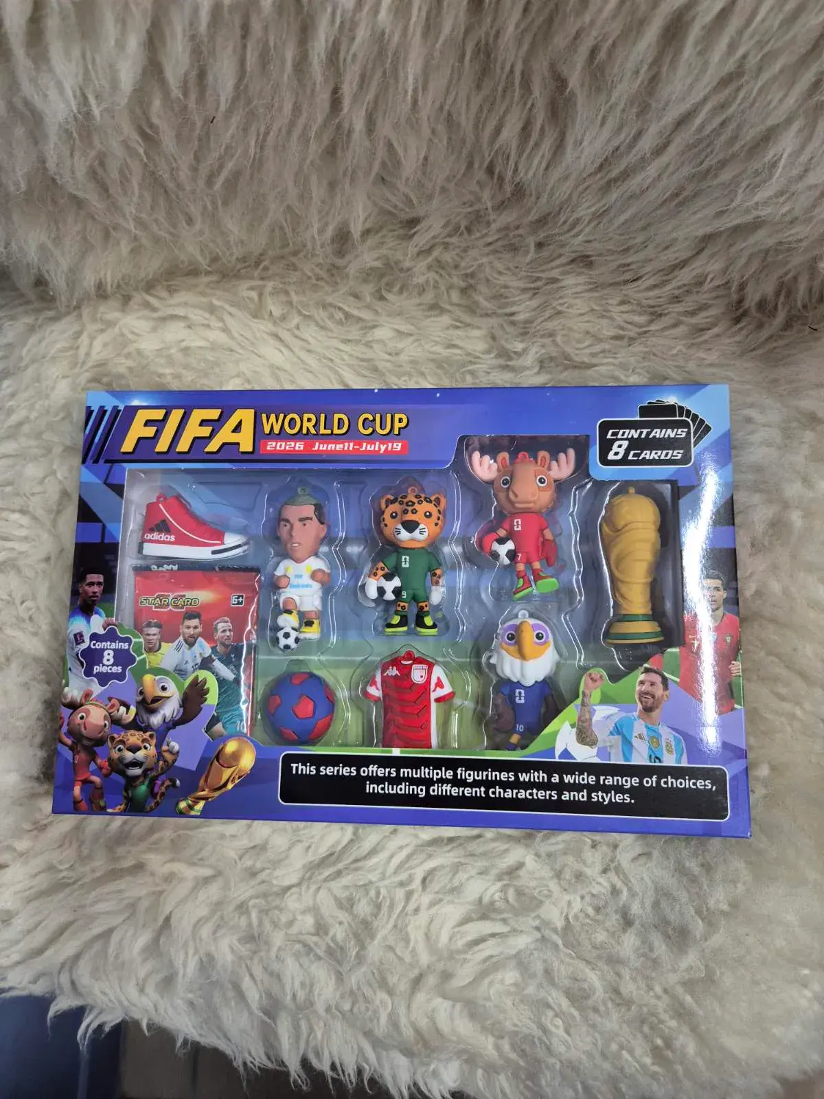 Zestaw figurek FIFA World Cup z 8 kartami