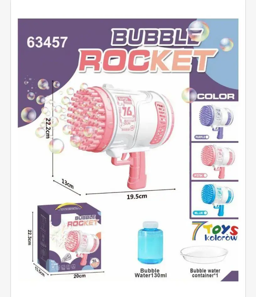 Pistolet do Baniek Mydlanych Bubble Rocket 19,5 cm