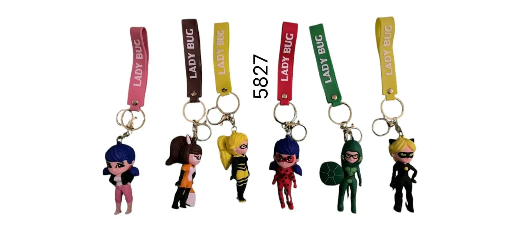 Breloki Miraculous Ladybug i Cat Noir 6 szt