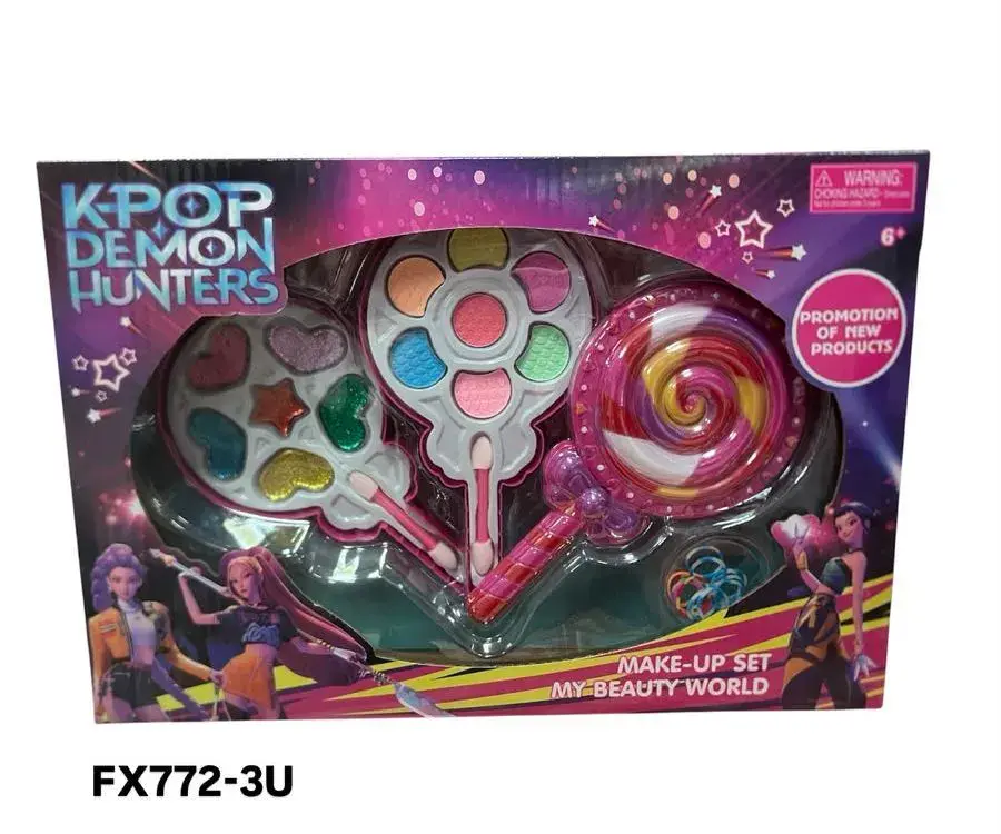Zestaw do makijażu K-POP Demon Hunters kolorowy dla dzieci