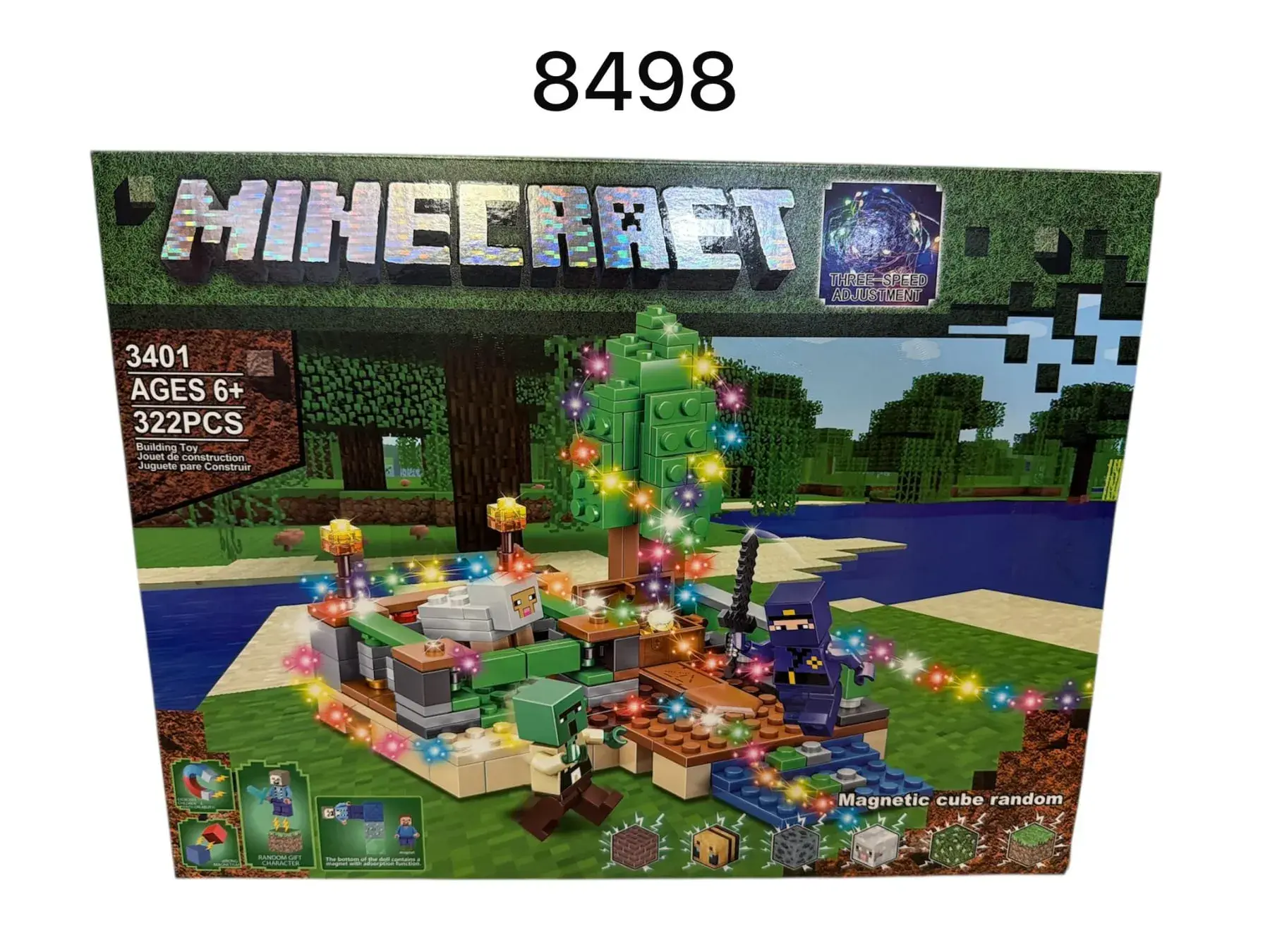 Klocki Minecraft 8498 Magnetic Cube 322PCS 3-6 lat