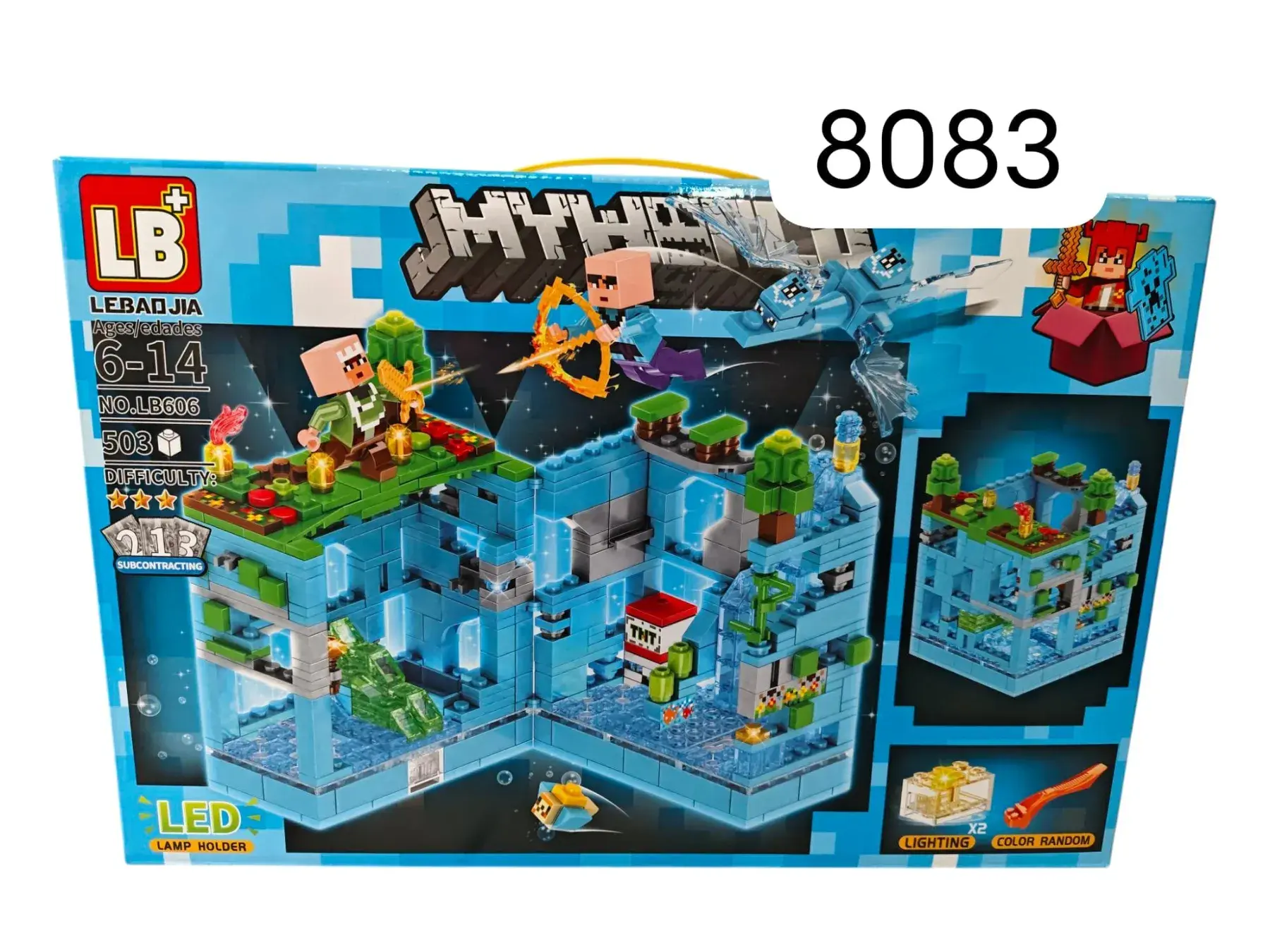 Klocki Minecraft LED 8083 LB 6-14 lat