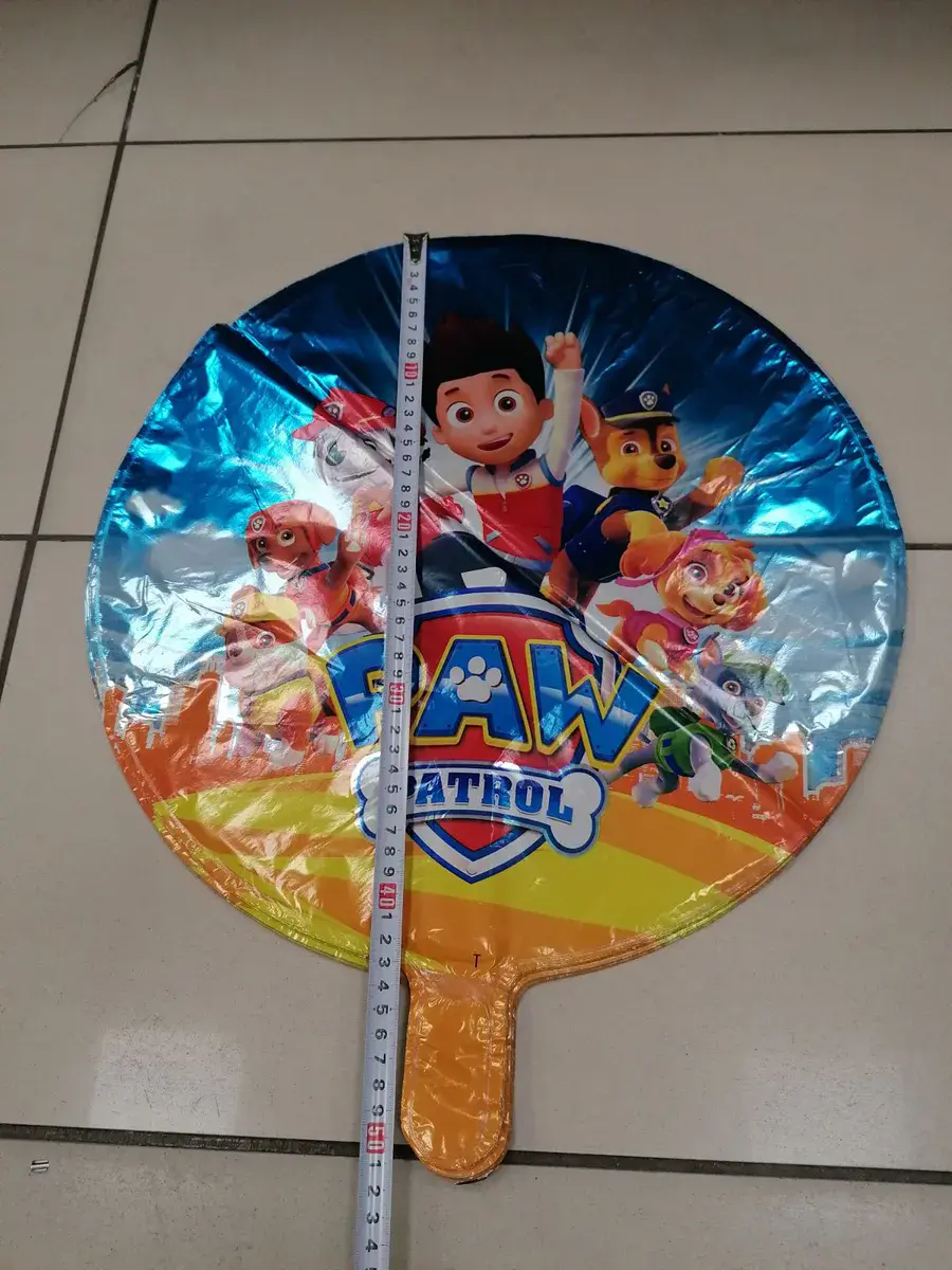 Balon foliowy Paw Patrol 40 cali granatowo-pomarańczowy z uchwytem