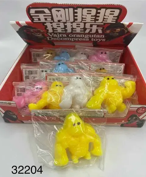 Zabawka Decompress Toys Gniotek Goryl Orangutan 12 szt.