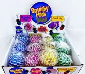 Zabawka Squishy Mesh Balls - Gniotek w Siatce Mix Kolorów 24 szt.