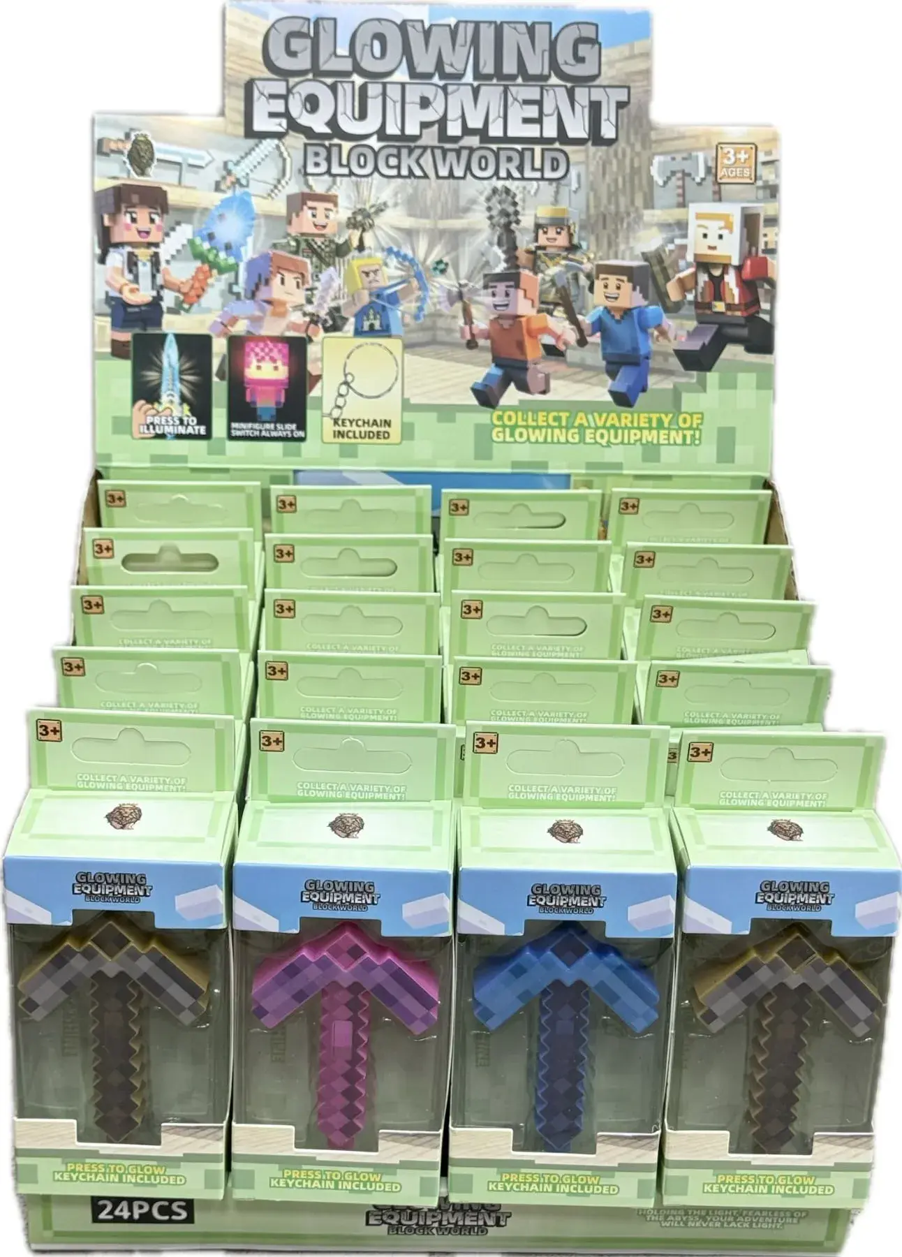 Podświetlany brelok Minecraft Blockworld Glowing Equipment