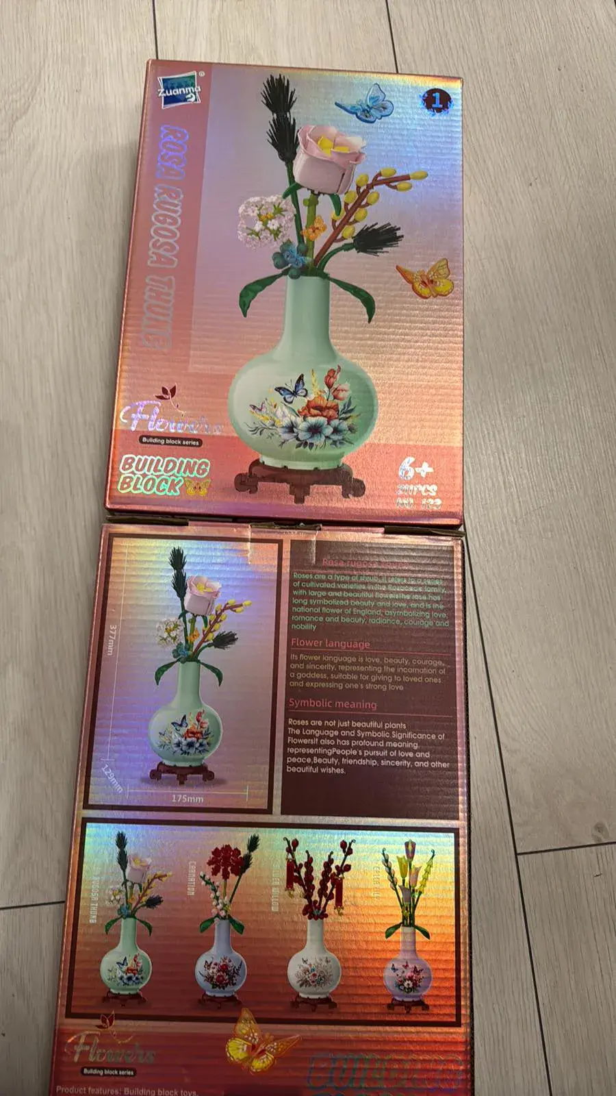 Klocki Kwiaty Building Blocks Flower 268 el.