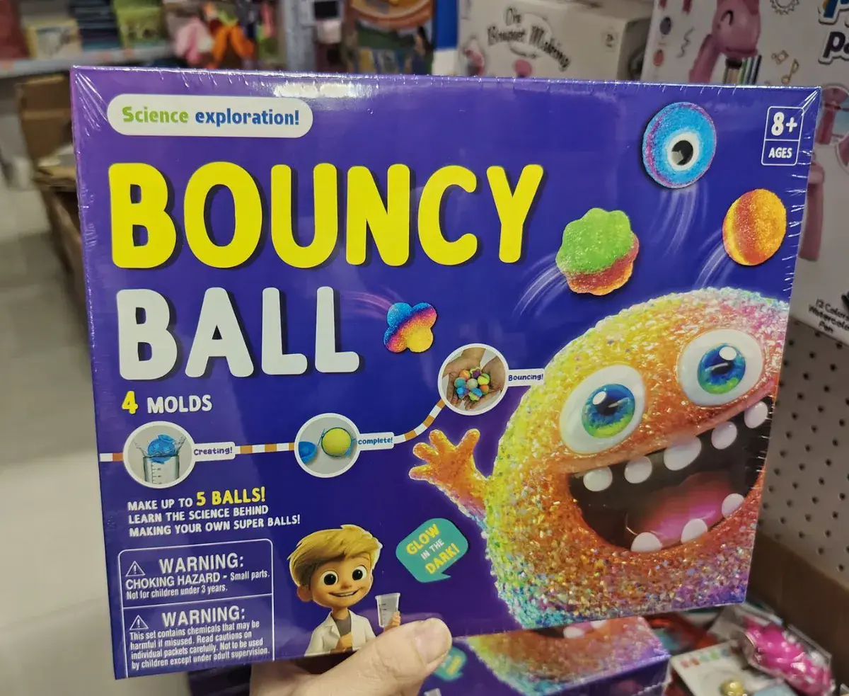 Zestaw Bouncy Ball 4 Formy Super Piłki 8+