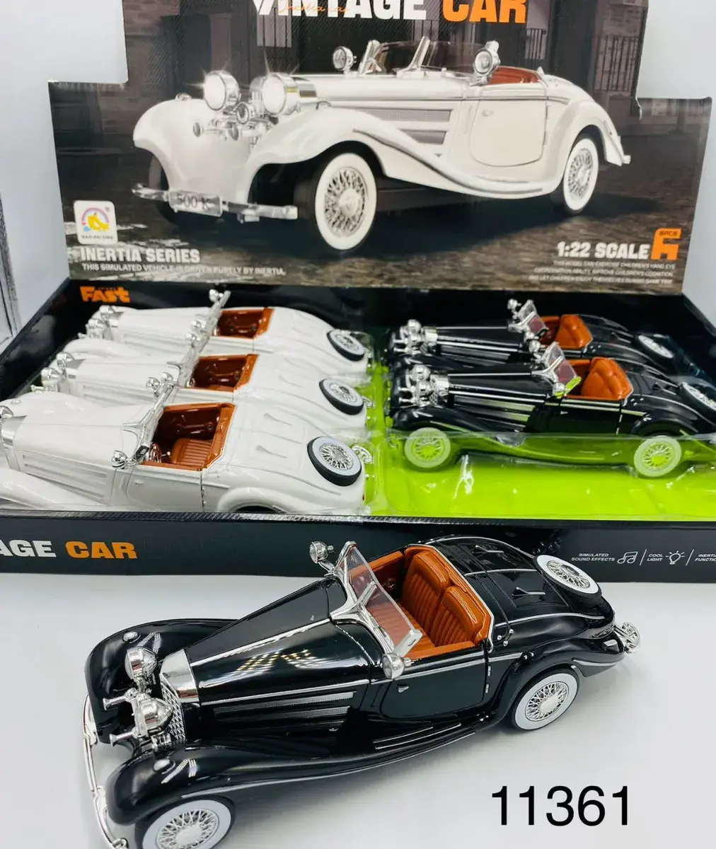 Model auta Vintage Car Inertia Series 1:22 Czarny 11361