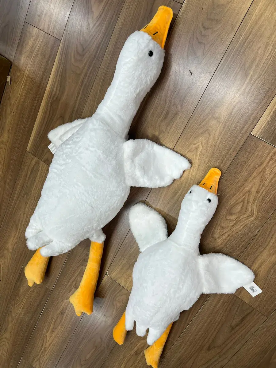 Pluszak Gęś Biała z Pomarańczowym Dziobem 120cm