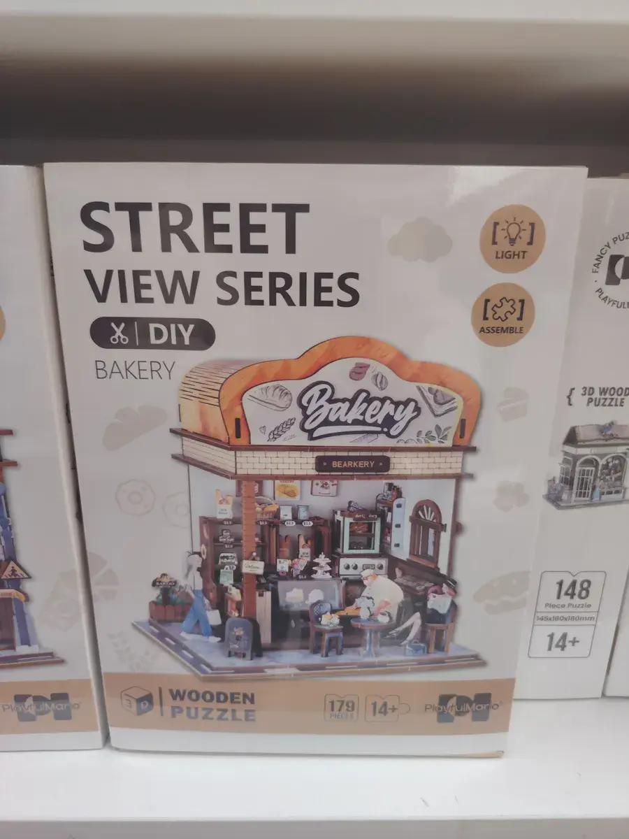 Zestaw 3D Wooden Puzzle Bakery Street View 148 elementów