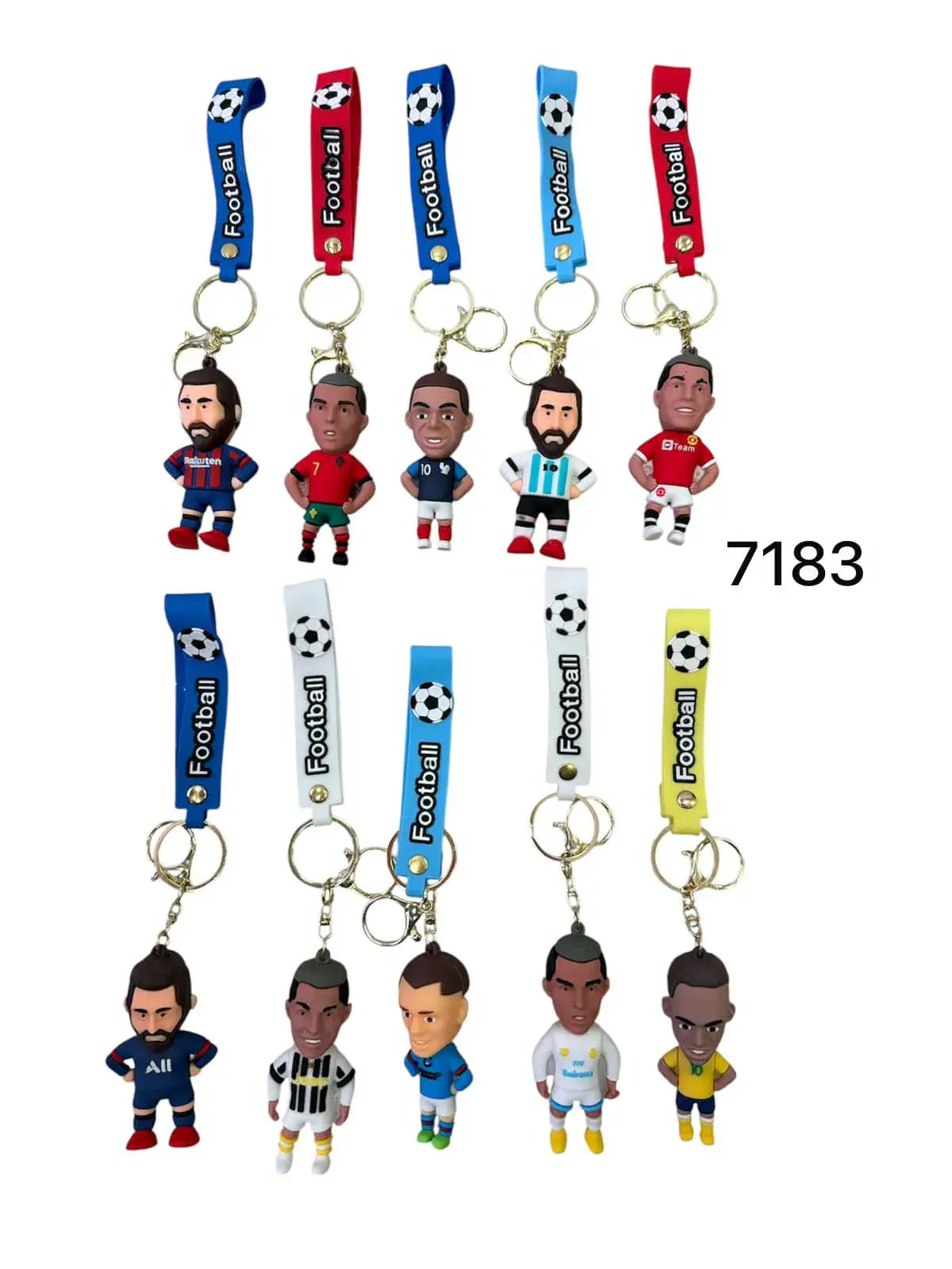 Breloki piłkarskie z figurkami zawodników 7183
