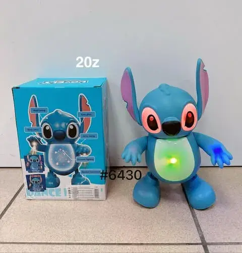 Elektryczny Stitch z Muzyką – Tańcząca Zabawka Interaktywna LED