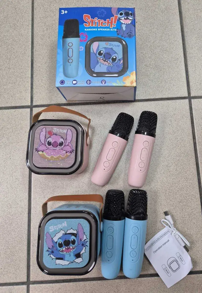 Zestaw Karaoke Speaker Stitch Niebieski Różowy 3+