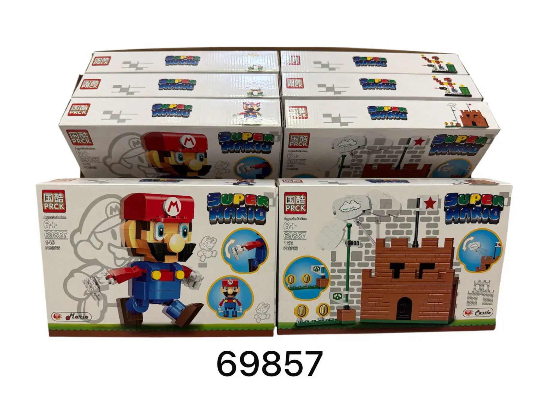 Zestaw klocków Super Mario z wieżą i figurką Mario