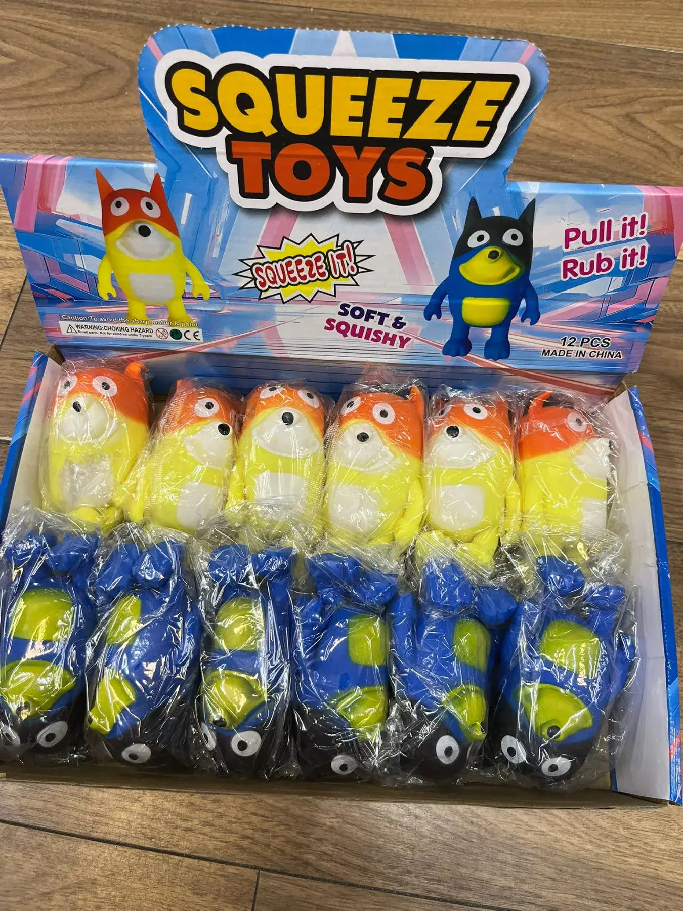 Zabawki Squeeze Bluey Gniotki Antystresowe
