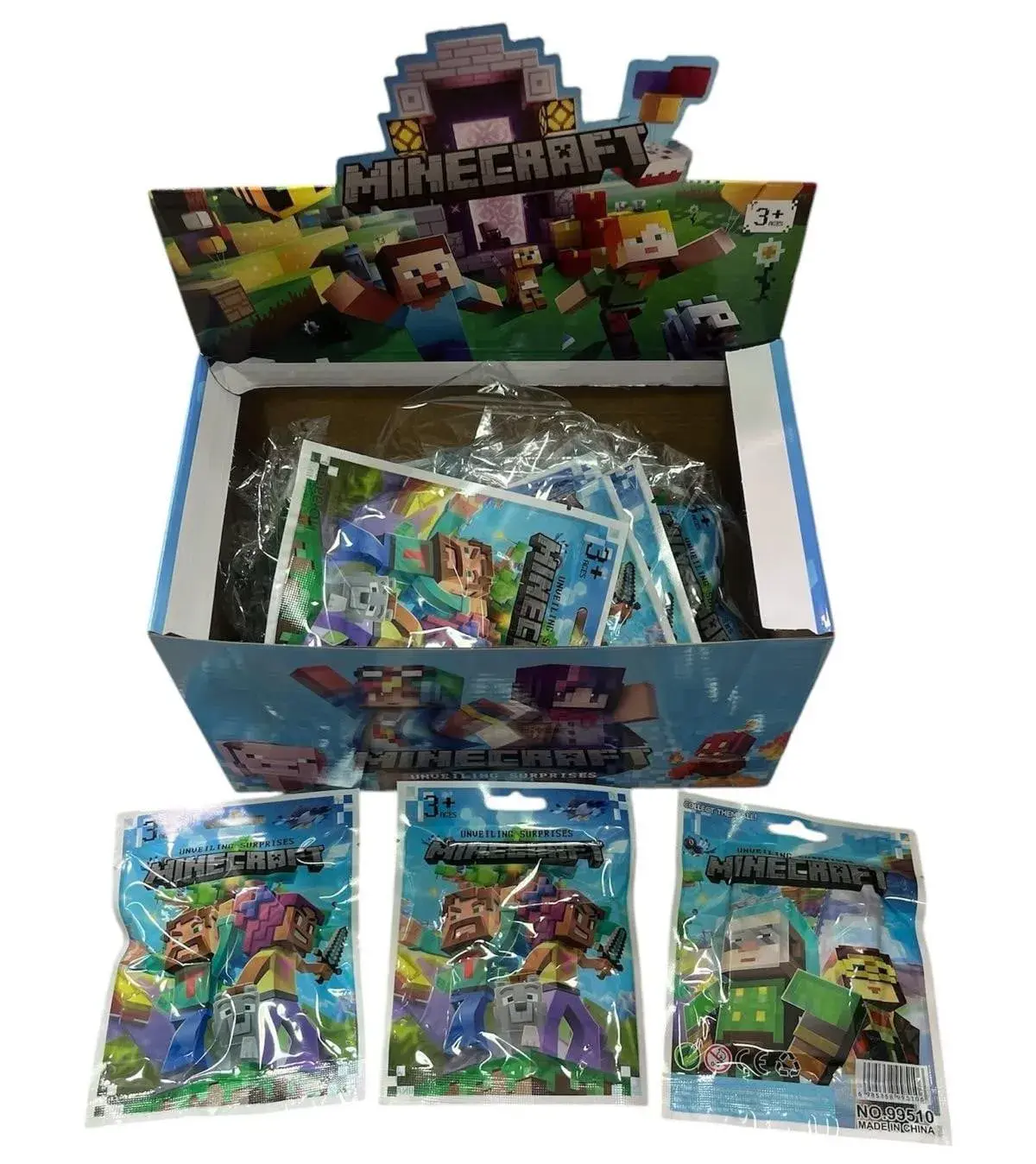 Saszetki Minecraft Niespodzianka Figurki - Display 24 szt.