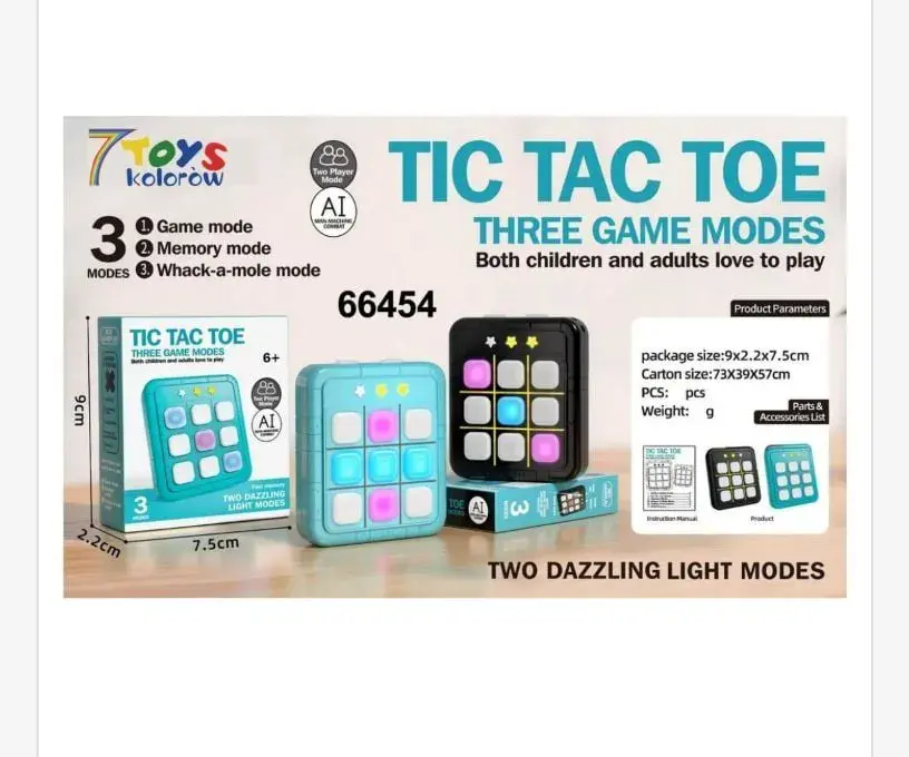 Elektroniczna gra Tic Tac Toe 3 tryby 7TOYS