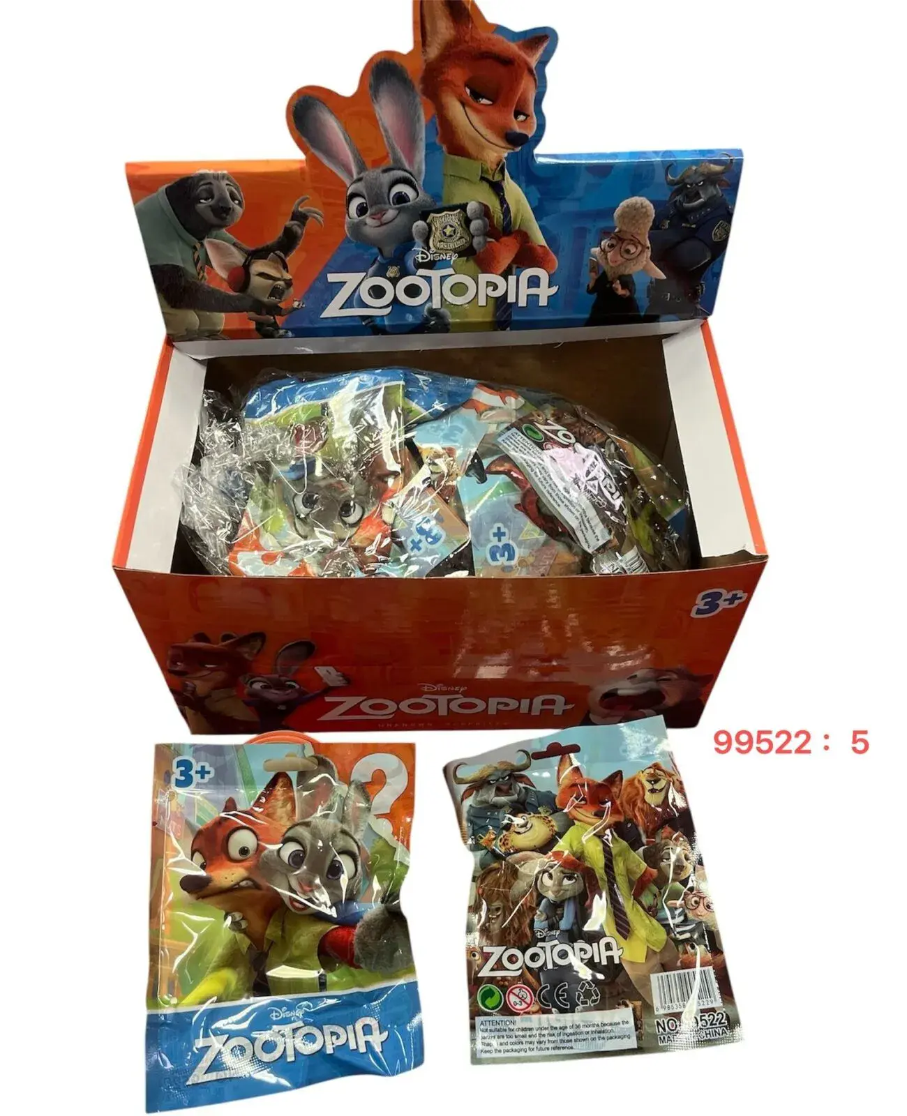 Saszetki Zootopia z zabawkami Disney, 24 szt