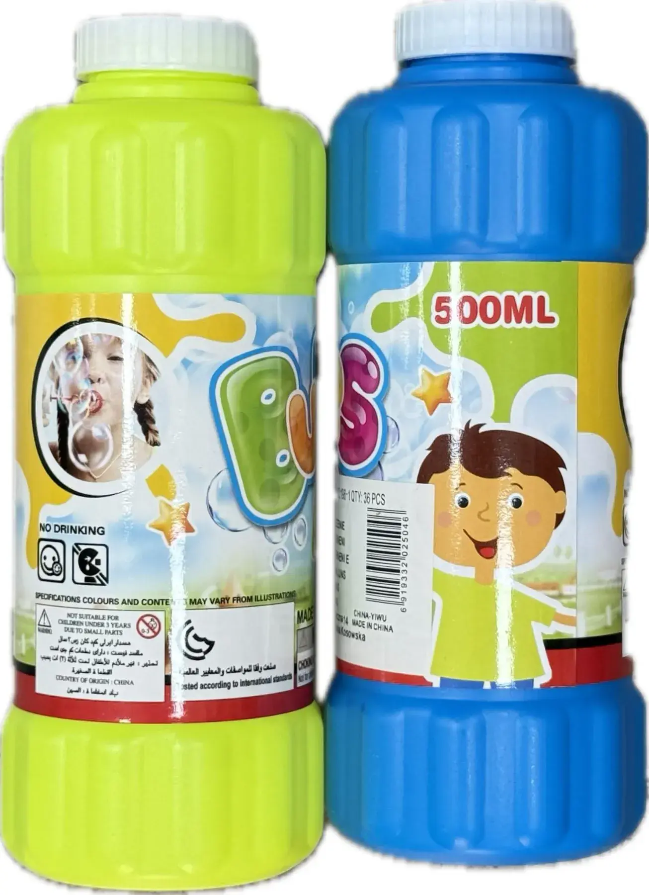 Płyn do Baniek 500ml Żółty i Niebieski