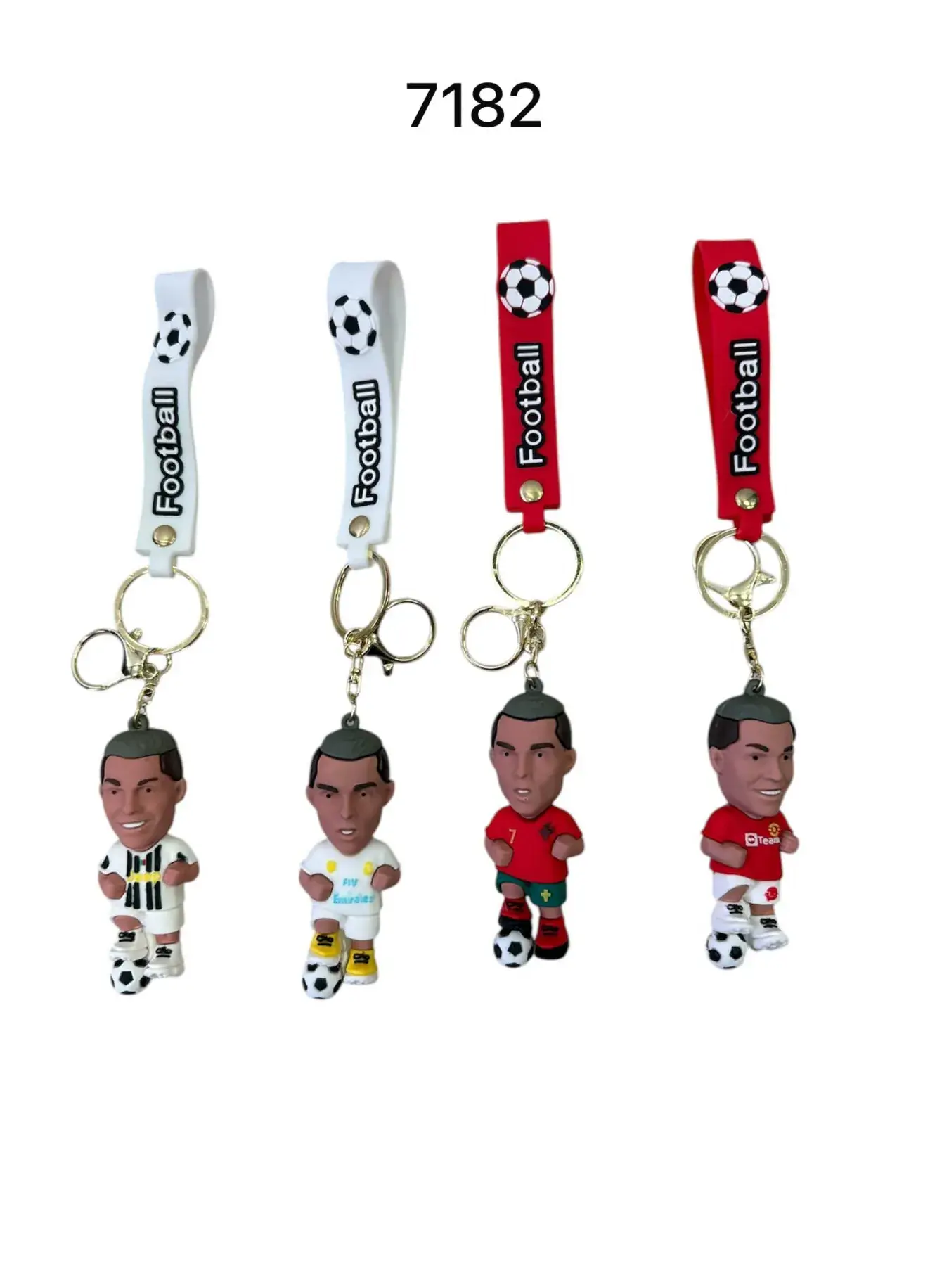 Brelok Zabawkowy Cristiano Ronaldo 4 wzory piłkarskie
