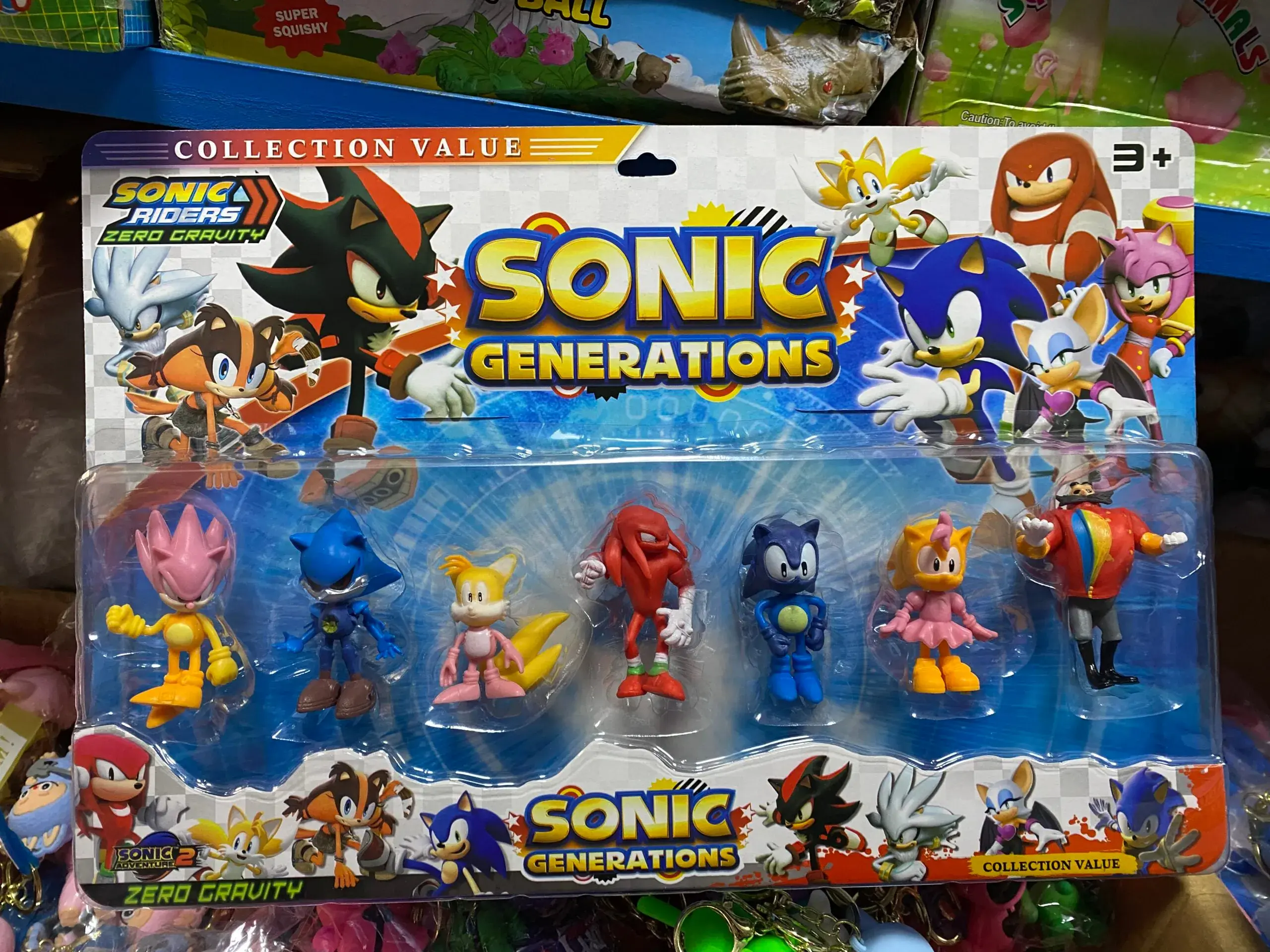 Sonic Generations Zestaw 7 Figurek 3+